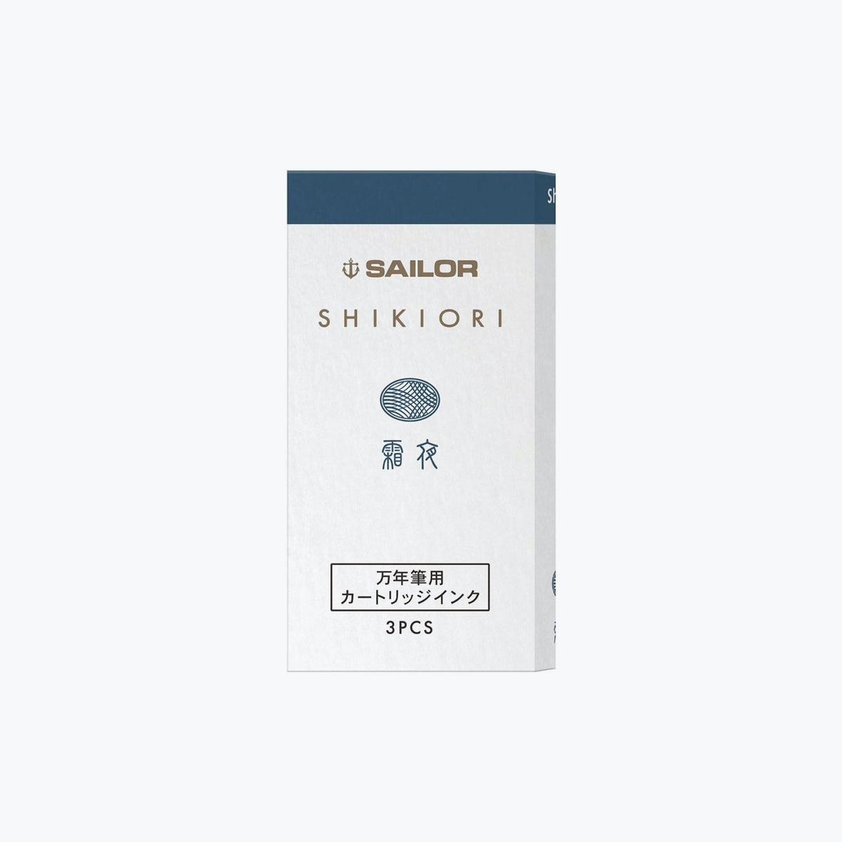Front of the box of Sailor Shikiori Shimoyo fountain pen ink cartriges