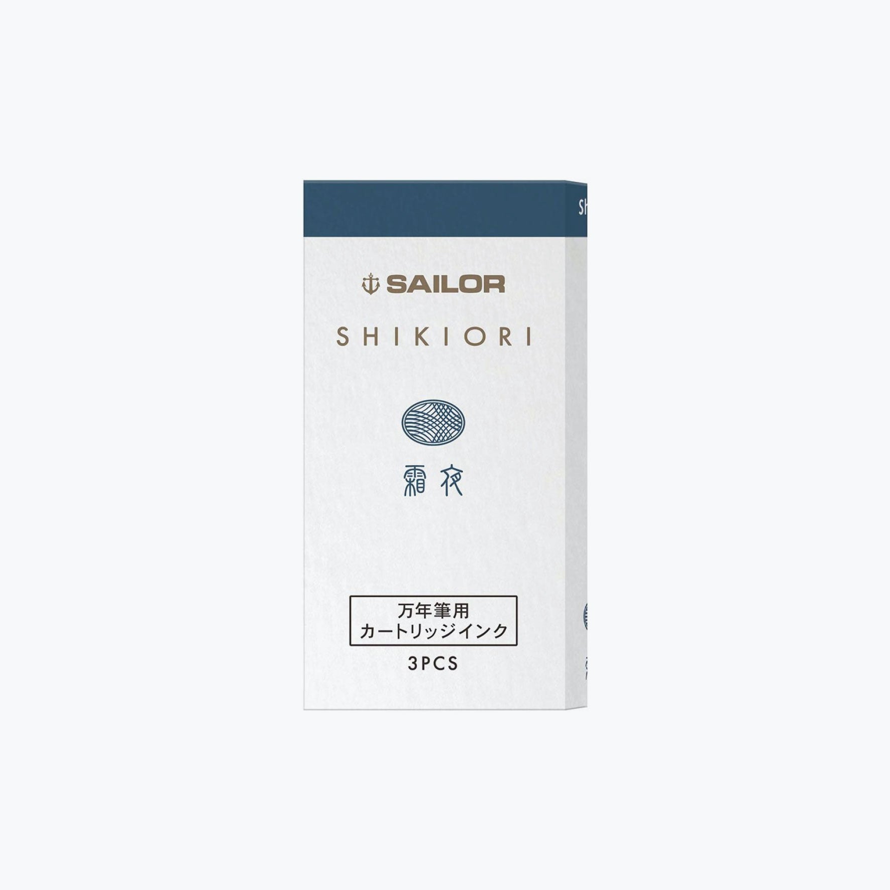 Front of the box of Sailor Shikiori Shimoyo fountain pen ink cartriges