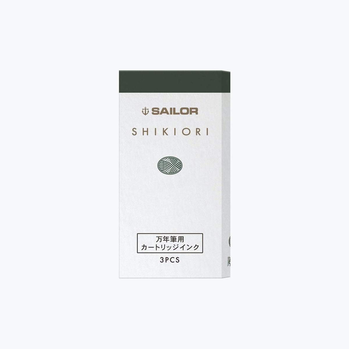 Sailor Shikiori Sube-rakashi green-black fountain pen ink cartridge in a box
