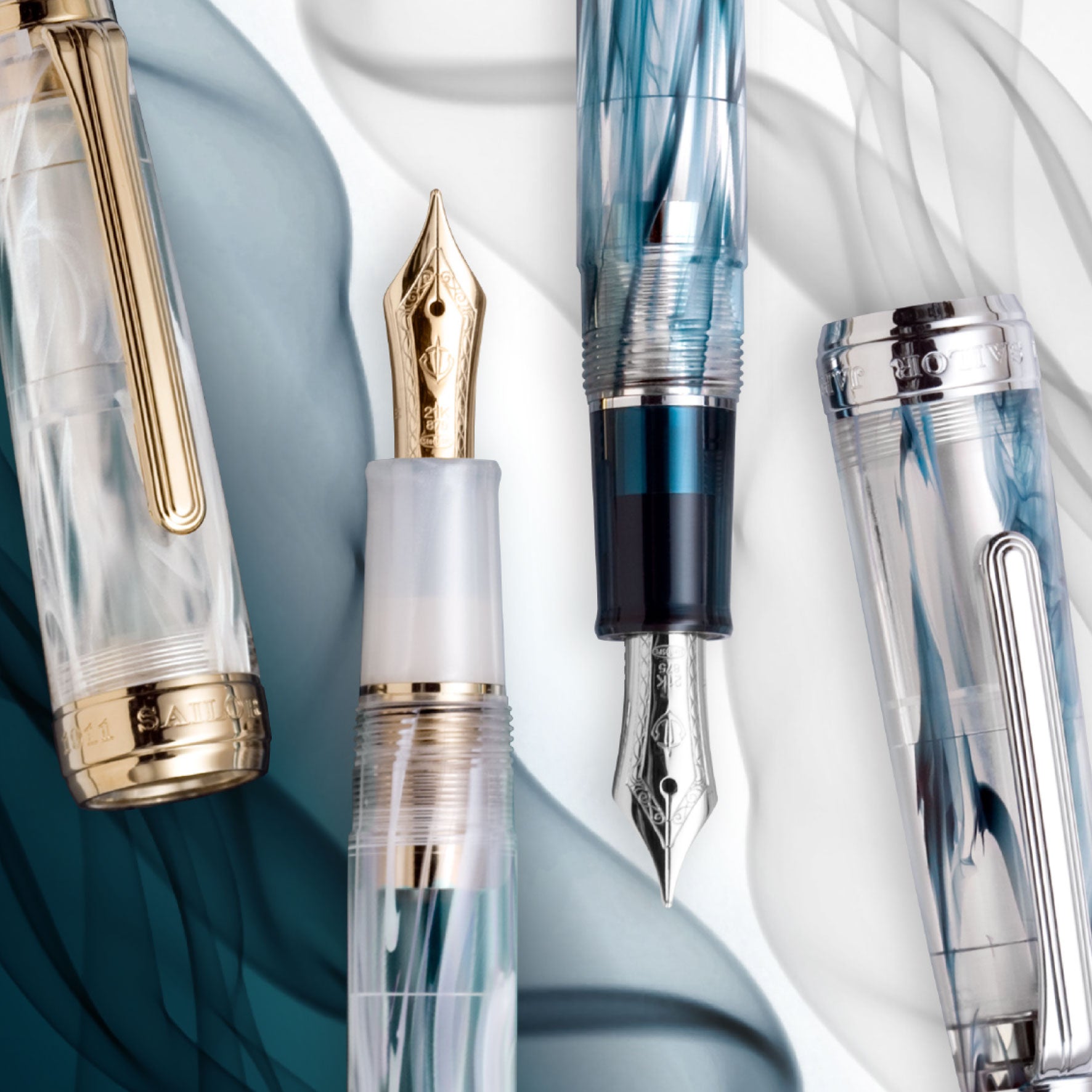 Sailor - Fountain Pen - ProGear - Veilio - Blue Green <Outgoing>