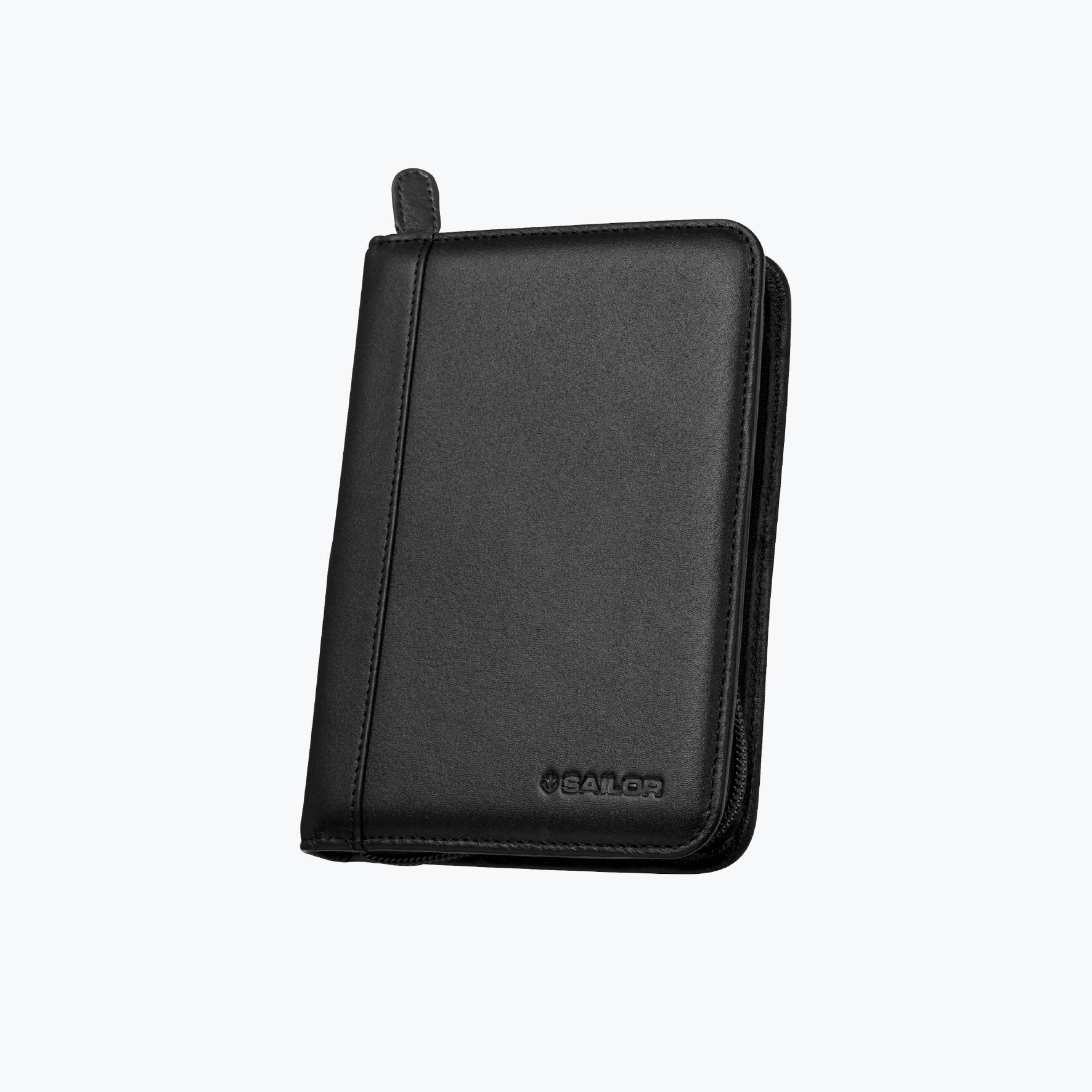 Sailor - Pen Case - Leather - 5 Slot - Black <Outgoing>