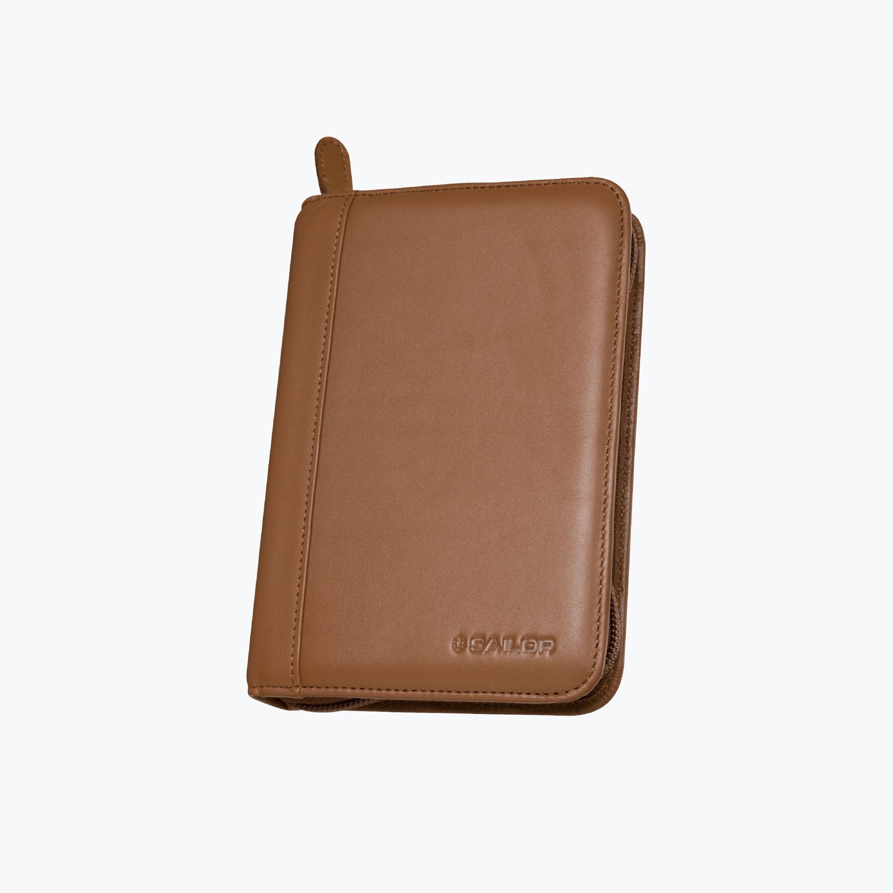Sailor - Pen Case - Leather - 5 Slot - Tan <Outgoing>
