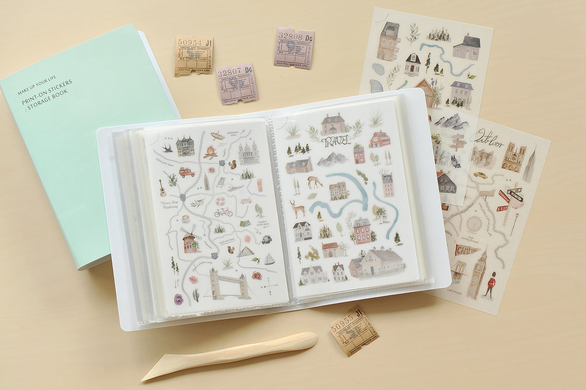 MU Lifestyle - Sticker Storage Folder - Milk Tea