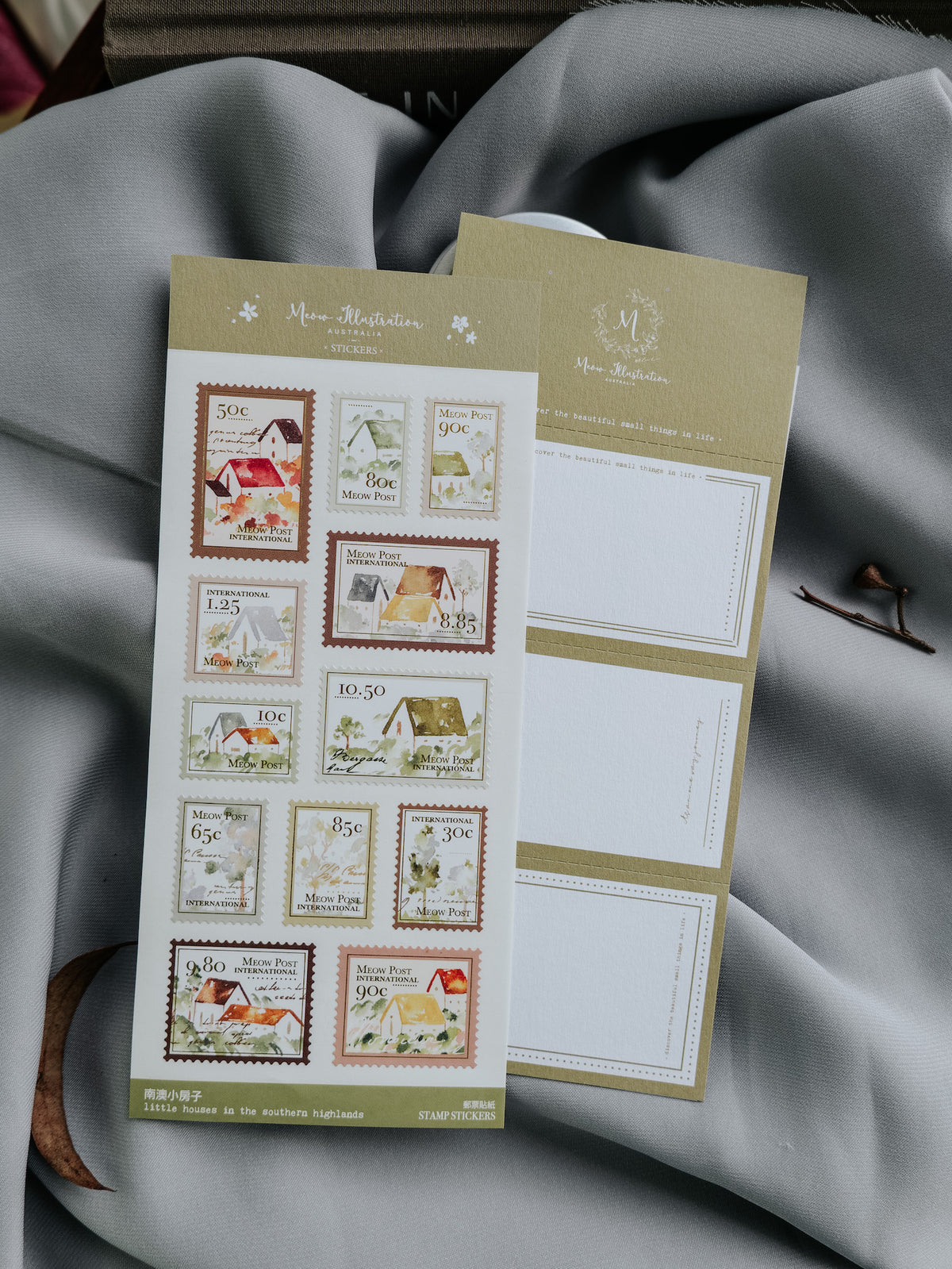 Meow Illustration - Planner Sticker - Little Houses