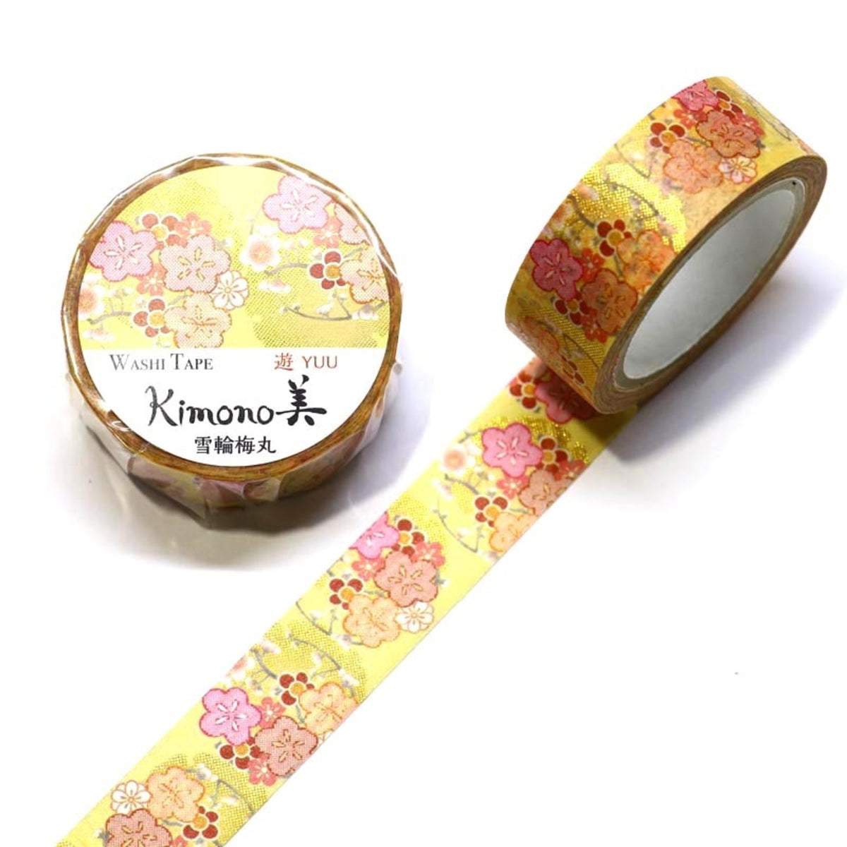 Kamiiso - Washi Tape - Kimono - Snow Blossom