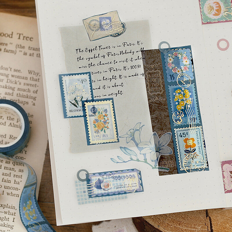 BGM - Washi Tape - Plant Blue <Outgoing>