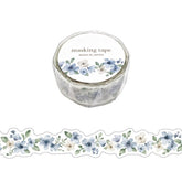 Mind Wave - Washi Tape - Blue Flowers (Die-Cut)