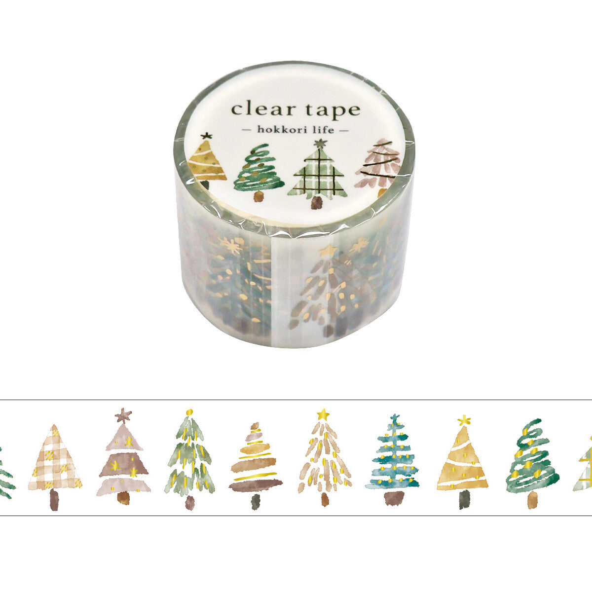 Mind Wave - Washi Tape - Hokkori Life - Tree (Matte PET)