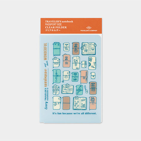 Traveler's Company - 2027 Diary - Insert - Passport - Clear Folder