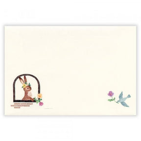 NB Japan - Letter Set - Ressa - Rabbit With Flowers