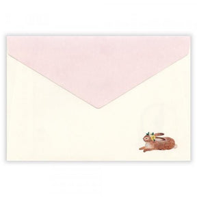 NB Japan - Letter Set - Ressa - Rabbit With Flowers