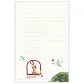 NB Japan - Letter Set - Ressa - Rabbit With Flowers