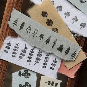 LCN Design Studio - Stamp - Clear - Trees And Flowers
