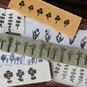 LCN Design Studio - Stamp - Clear - Trees And Flowers