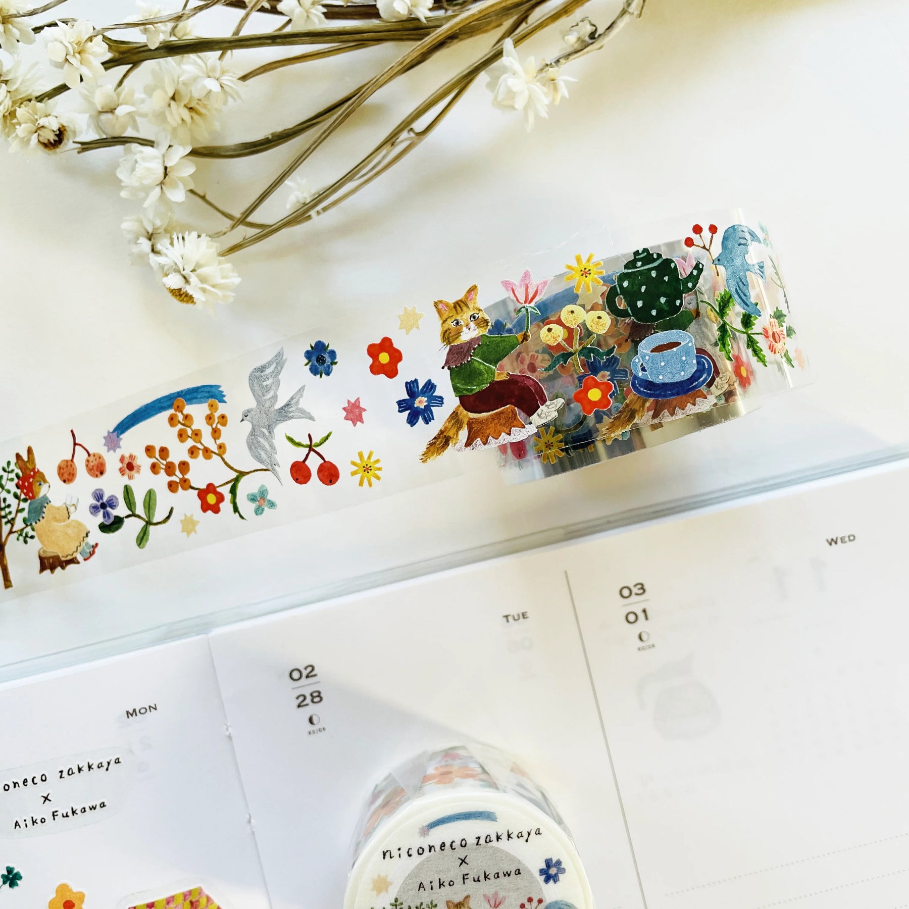 Niconeco Zakkaya - Washi Tape - Flower Field