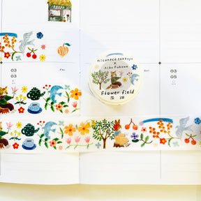 Niconeco Zakkaya - Washi Tape - Flower Field