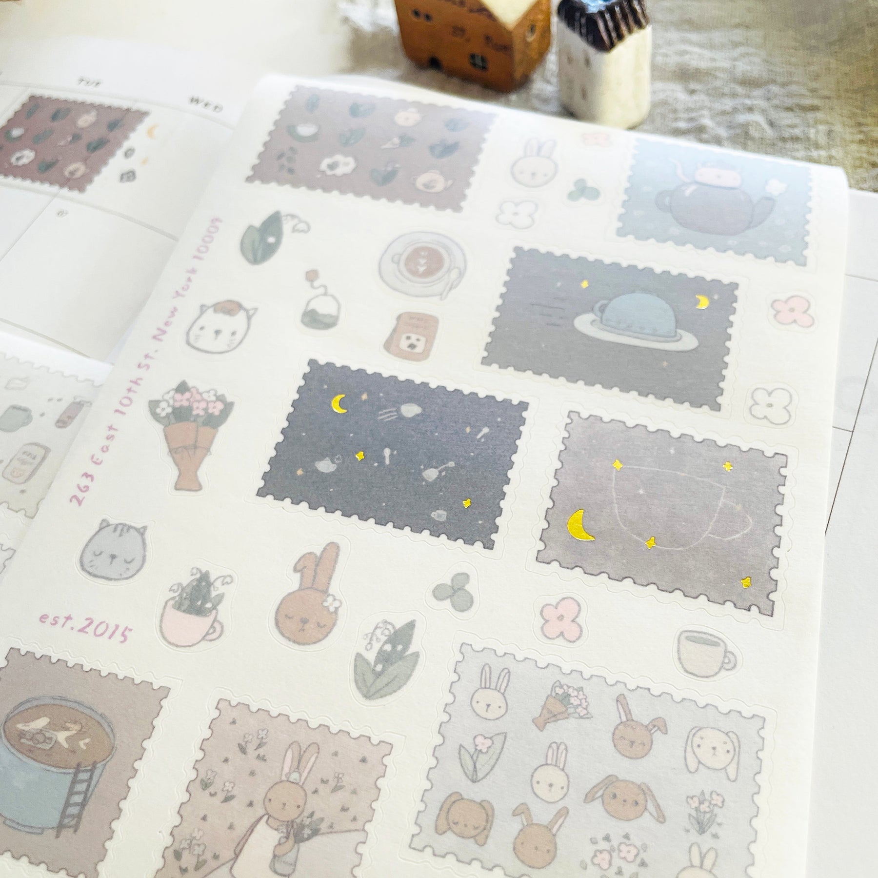 Niconeco Zakkaya - Planner Sticker - Tea Time (Washi)