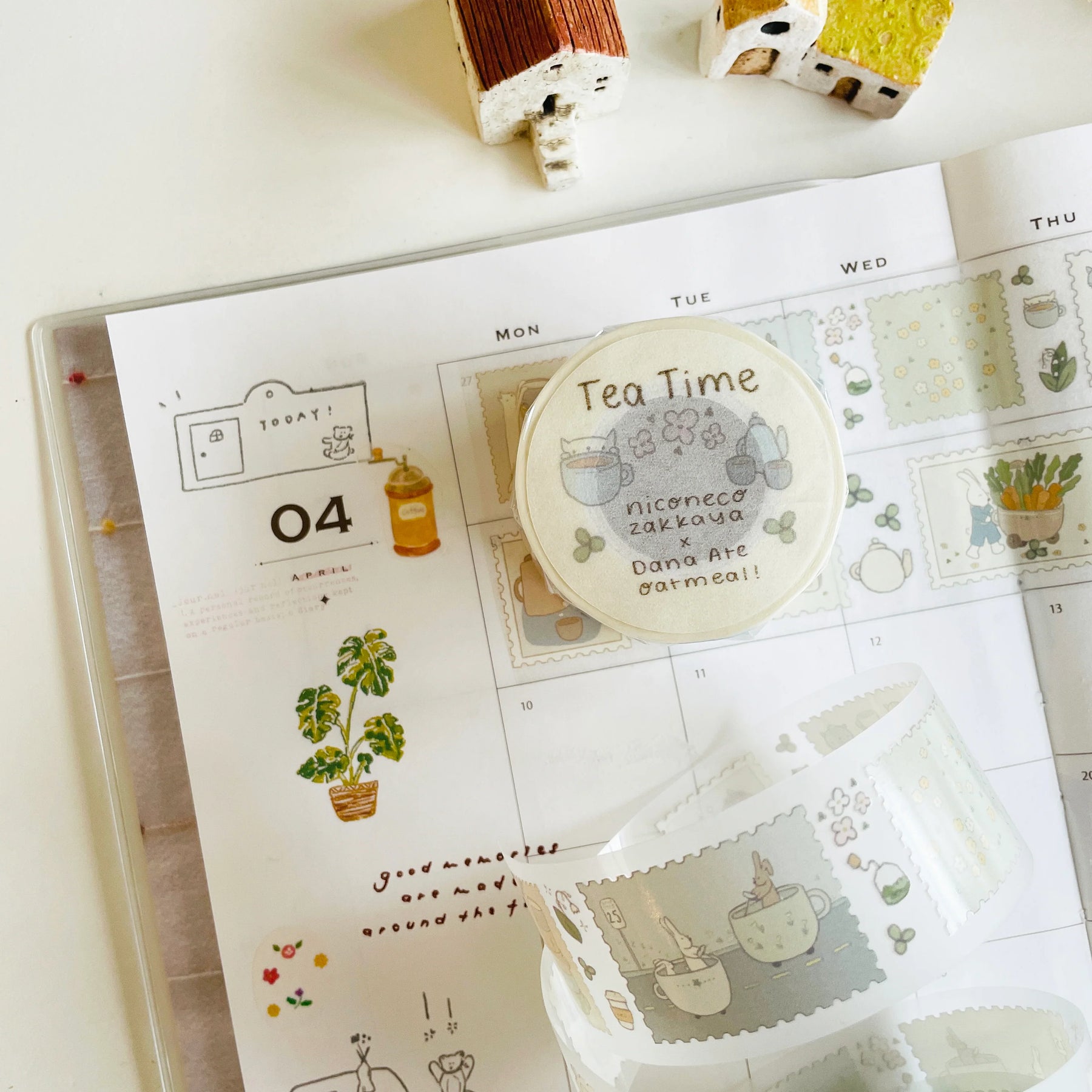 Niconeco Zakkaya - Washi Tape - Teatime (PET)