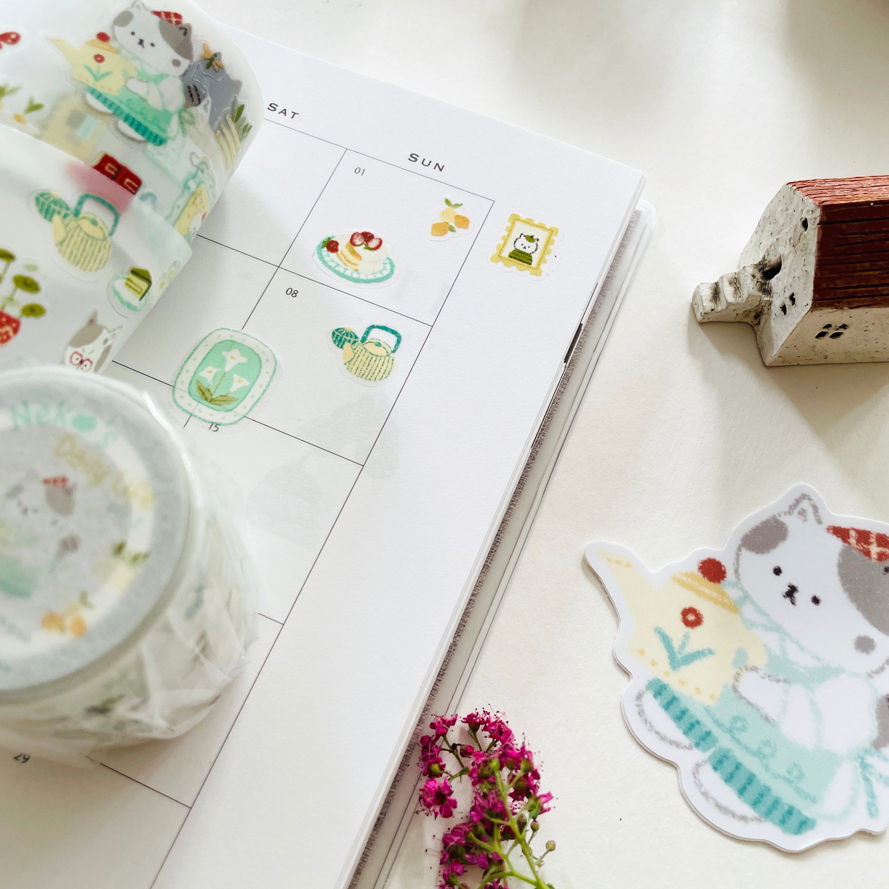 Niconeco Zakkaya - Washi Tape - Neko's Daily Life Vol.1 (PET)