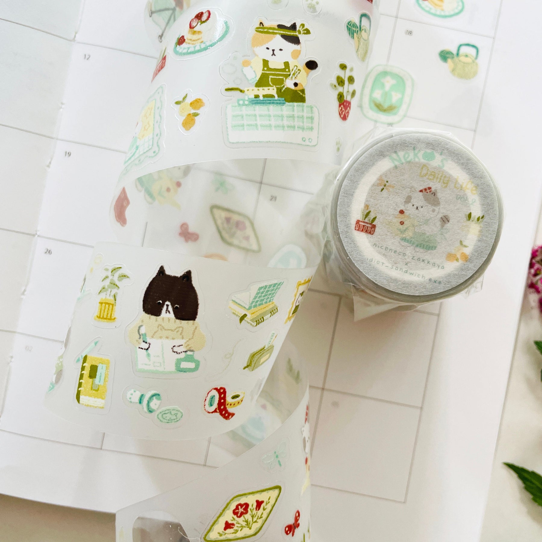 Niconeco Zakkaya - Washi Tape - Neko's Daily Life Vol.2 (PET)