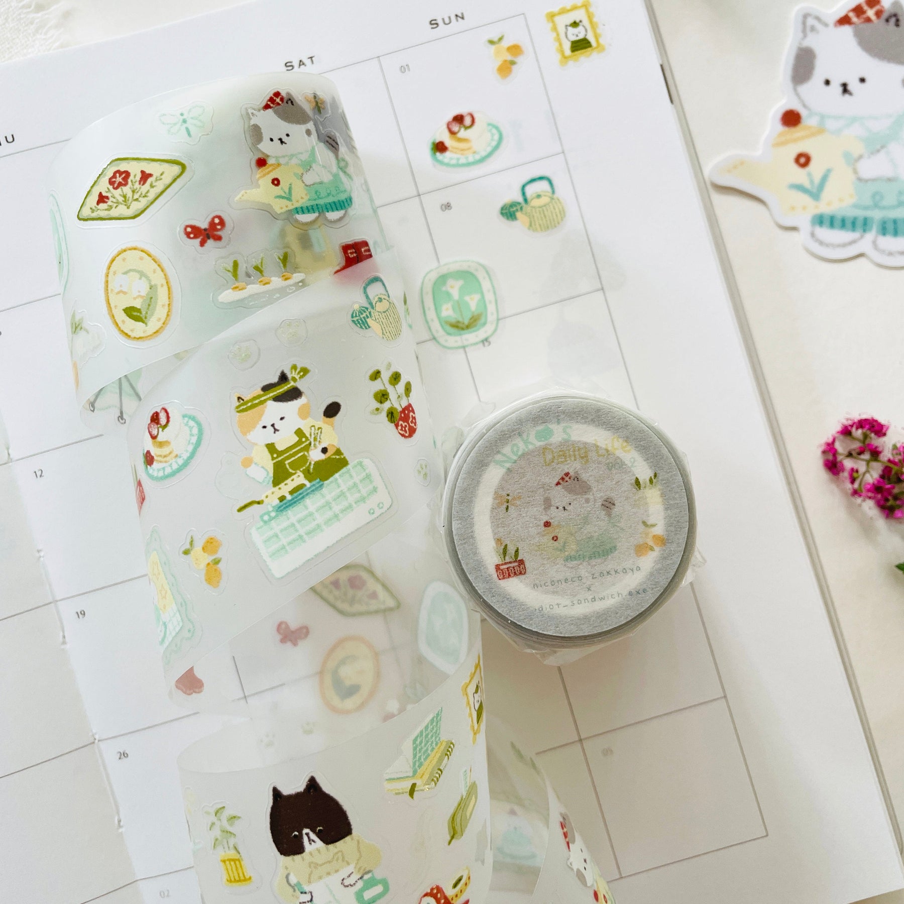 Niconeco Zakkaya - Washi Tape - Neko's Daily Life Vol.2 (PET)