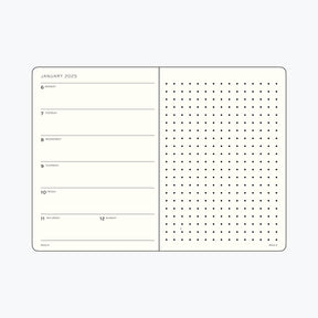 Leuchtturm1917 - 2025 Diary - Weekly Notebook - Dotted - A5 - Apricot