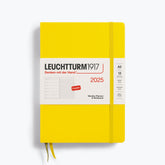 Leuchtturm1917 - 2025 Diary - Weekly Notebook - A5 - Lemon (Hard)