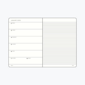 Leuchtturm1917 - 2025 Diary - Weekly Notebook - A5 - Sage (Hard)