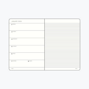 Leuchtturm1917 - 2025 Diary - Weekly Notebook - B5 - Apricot