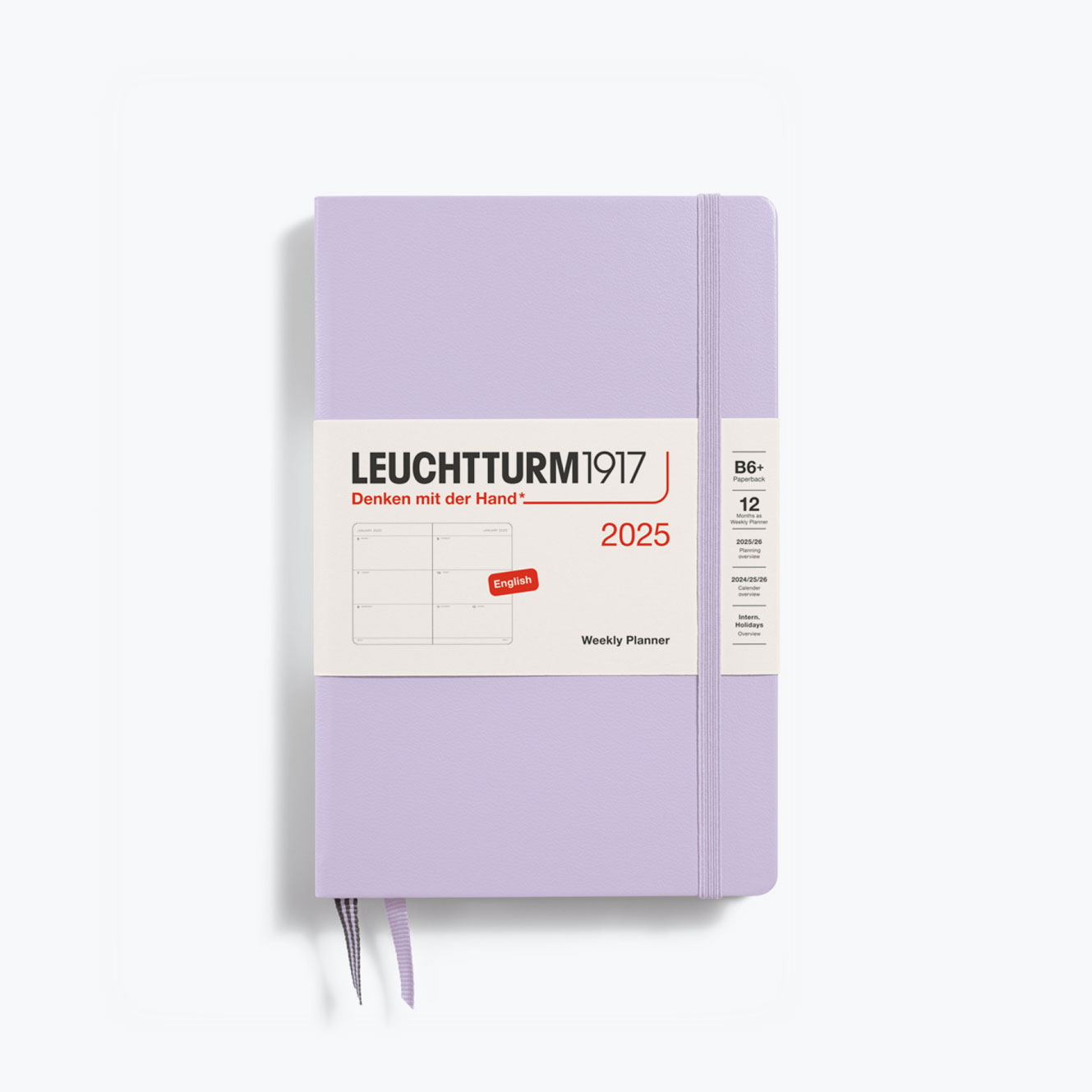 Leuchtturm1917 - 2025 Diary - Weekly Planner - B6+ - Lilac