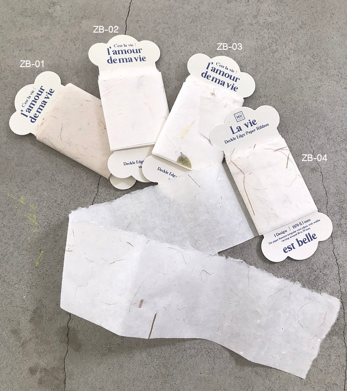 MU Lifestyle - Deckle Edge Paper Ribbon - #02 <Outgoing>