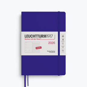 Leuchtturm1917 - 2026 Diary - Weekly Notebook - Dotted - A5 - Ink