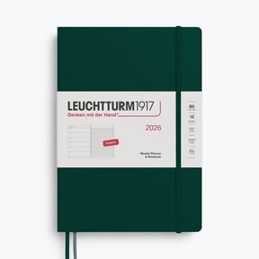 Leuchtturm1917 - 2026 Diary - Weekly Notebook - B5 - Forest Green