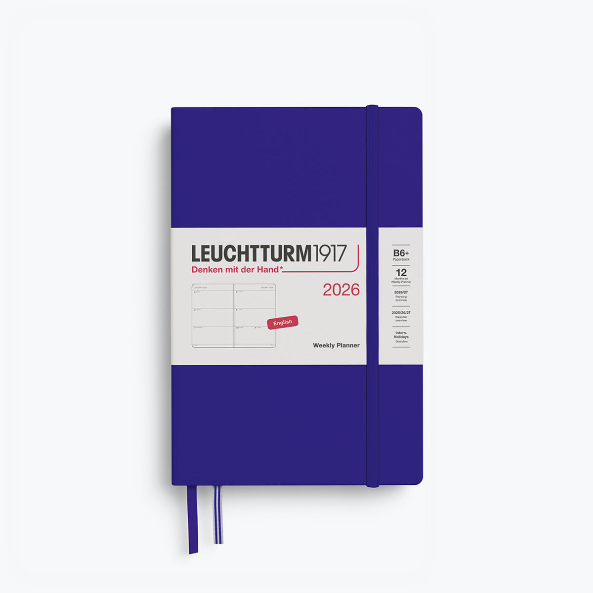 Leuchtturm1917 - 2026 Diary - Weekly Planner - B6+ - Ink