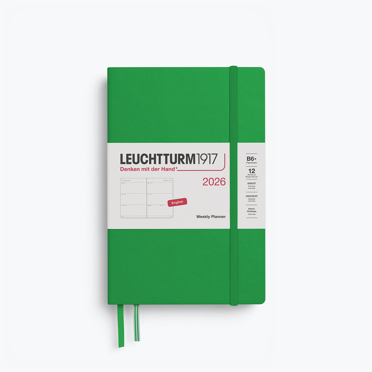 Leuchtturm1917 - 2026 Diary - Weekly Planner - B6+ - Spring Leaf