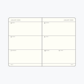 Leuchtturm1917 - 2026 Diary - Weekly Planner - B6+ - Spring Leaf