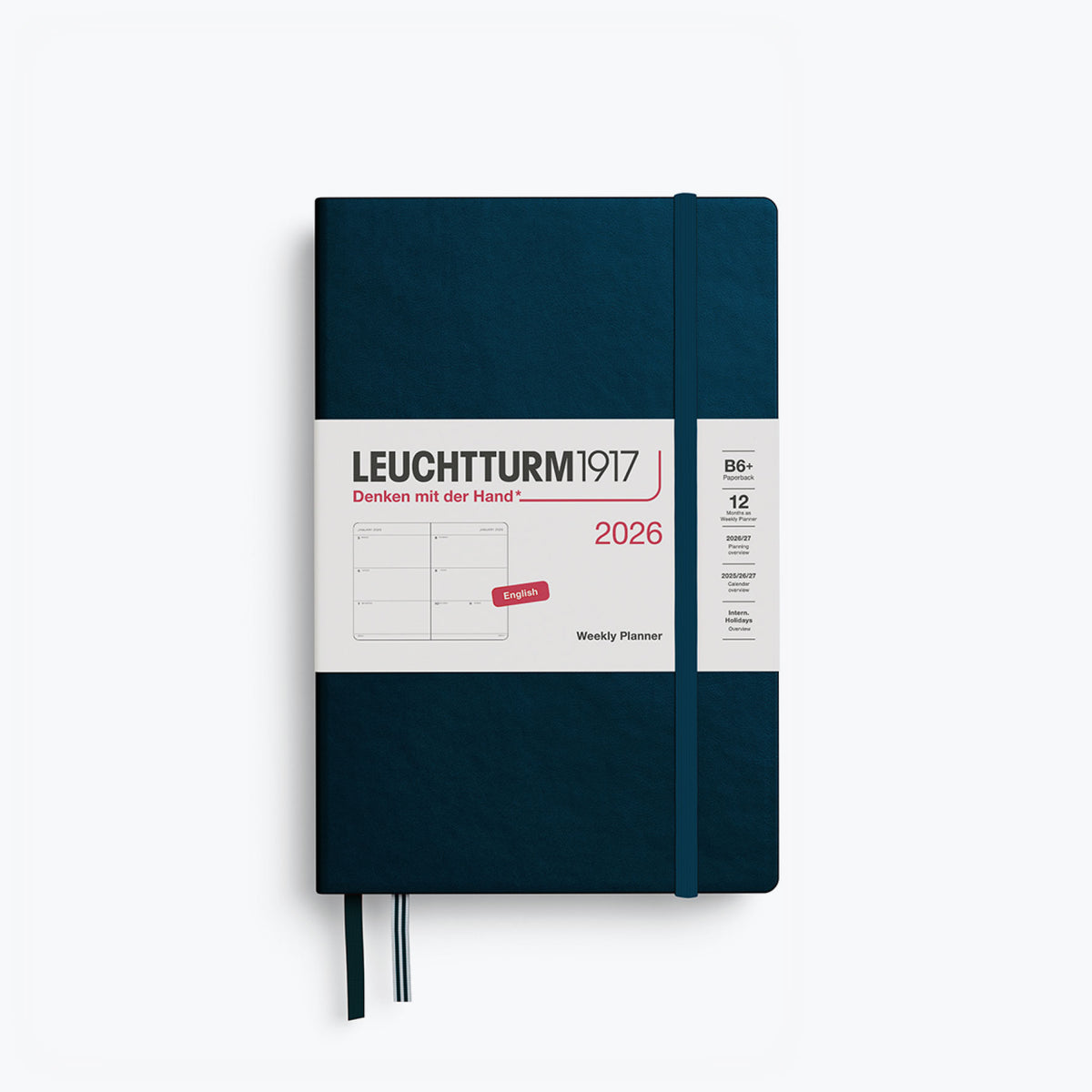 Leuchtturm1917 - 2026 Diary - Weekly Planner - B6+ - Deep Sea