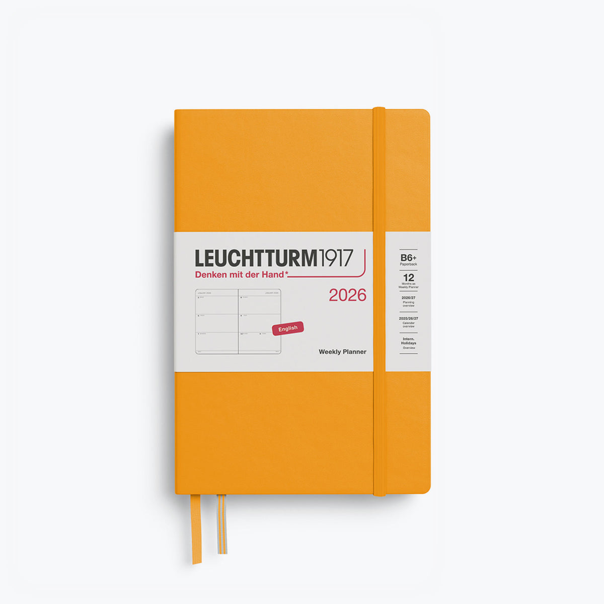 Leuchtturm1917 - 2026 Diary - Weekly Planner - B6+ - Rising Sun