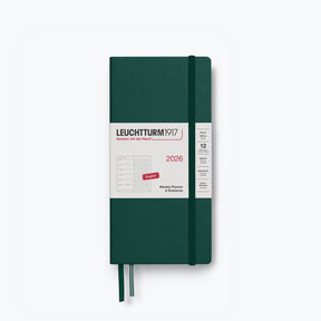 Forest Green Leuchtturm1917 weekly dotted notebook in the Wallet format
