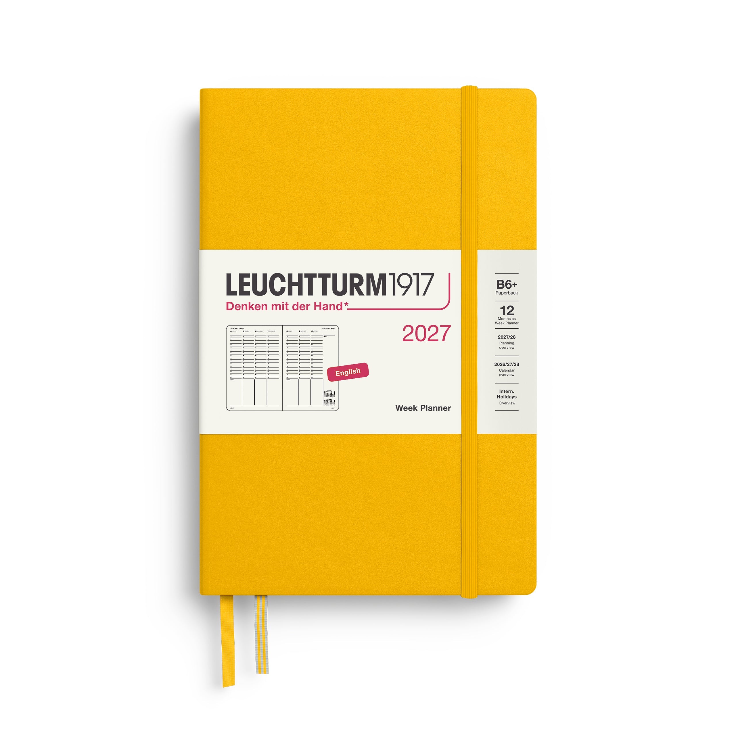 Leuchtturm1917 2027 B6+ Sunflower Week Planner diary