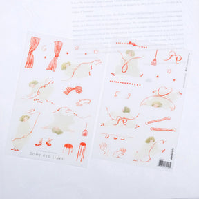 Dodolulu - Planner Sticker - Some Red Lines