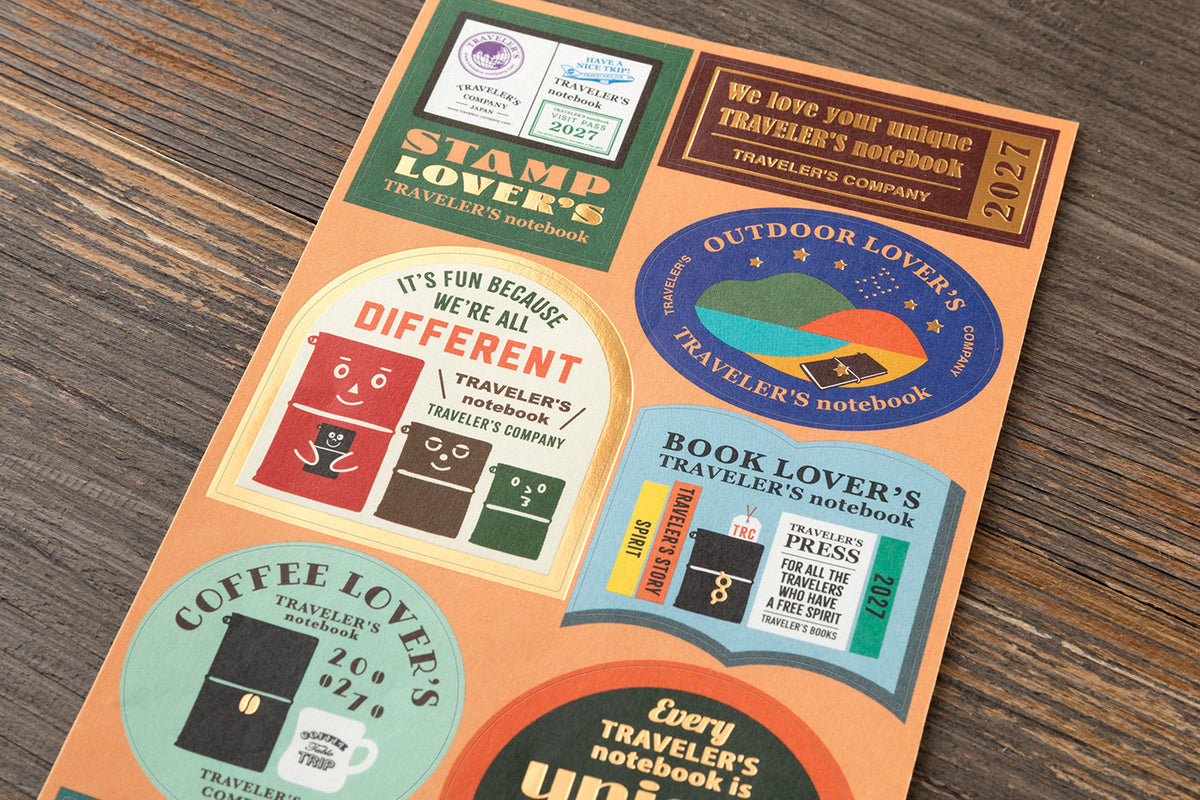 Traveler's Company - 2027 Diary - Insert - Sticker Set