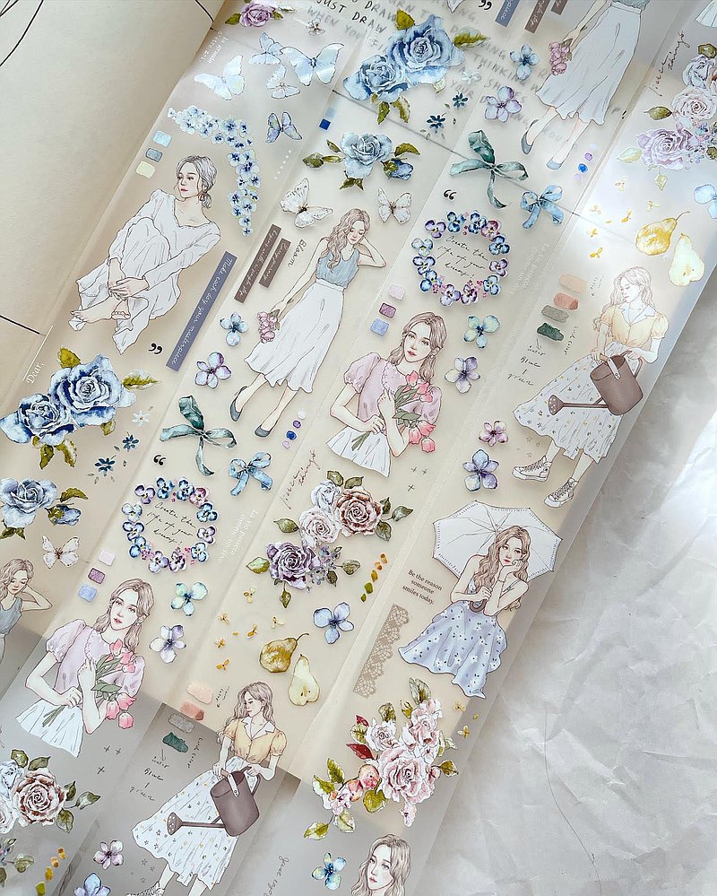 Pion - Washi Tape - Bloom (PET) <Outgoing>