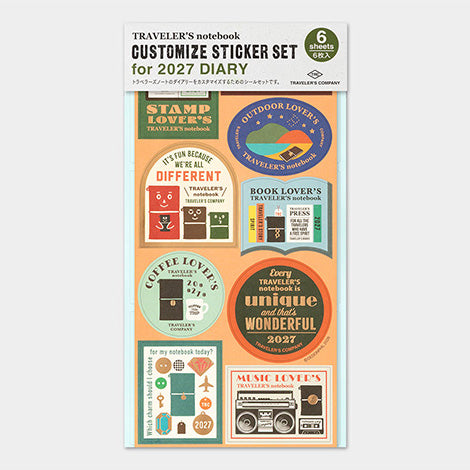 Traveler's Company - 2027 Diary - Insert - Sticker Set