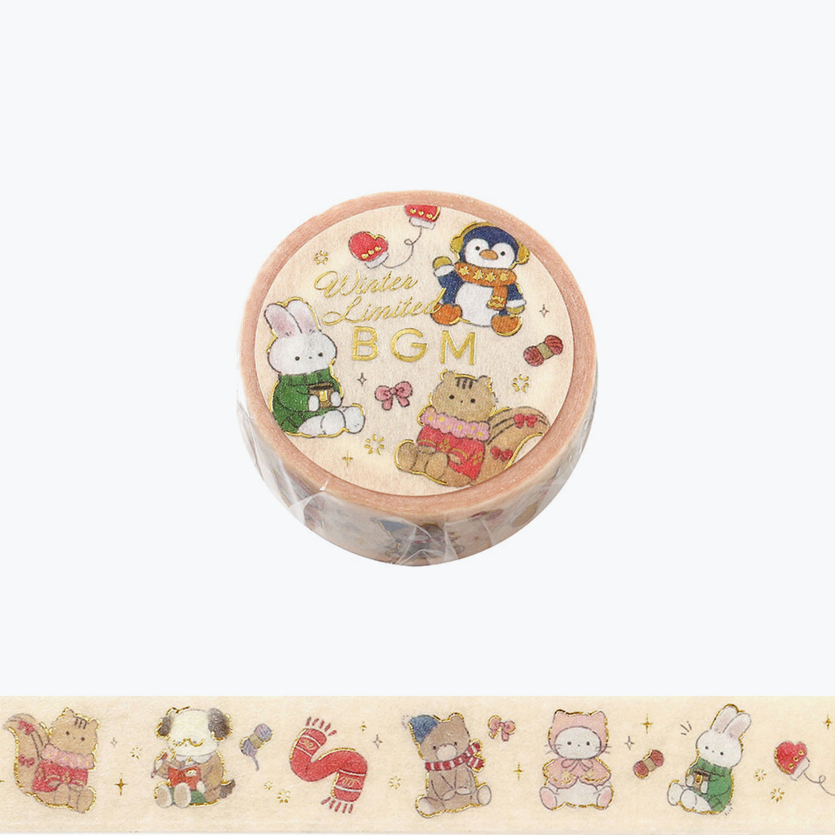 BGM - Washi Tape - 2026 Winter Limited - Winter Animals