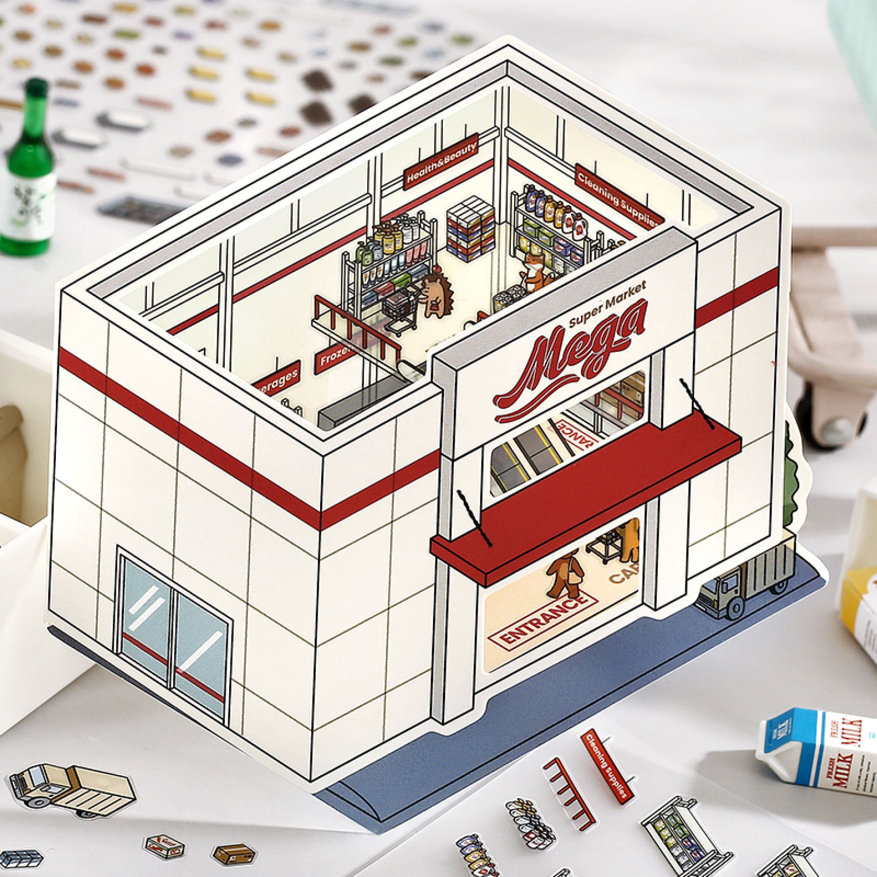 BGM - Planner Sticker - 2.5D Stickers - Vol. 3 - Supermarket