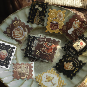 BGM - Planner Sticker - Flake Seal - Cafe A la Mode - Brown