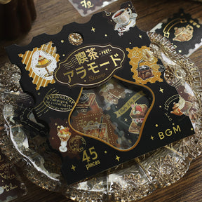 BGM - Planner Sticker - Flake Seal - Cafe A la Mode - Brown