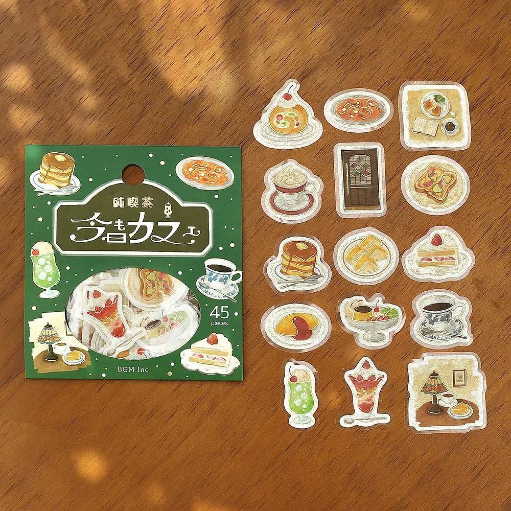 BGM - Planner Sticker - Flake Seal - Cafe Day - Coffee Shop
