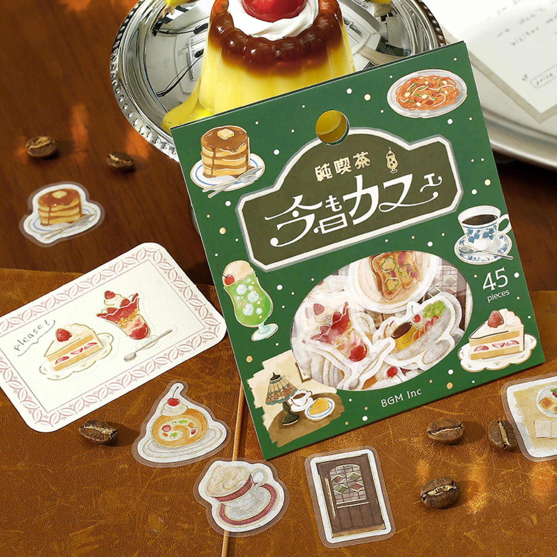 BGM - Planner Sticker - Flake Seal - Cafe Day - Coffee Shop